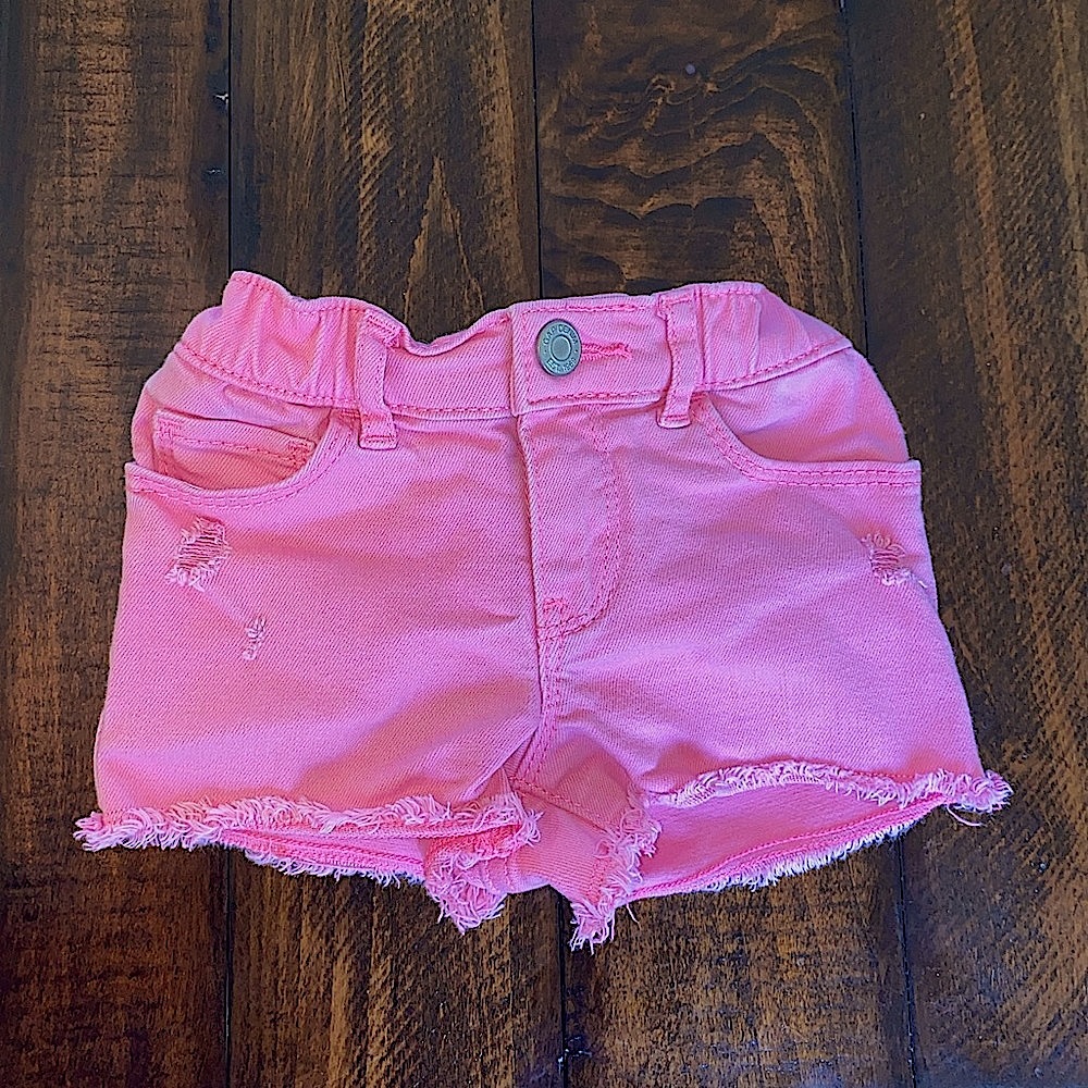 GAP Toddler Shortie Short pink jeans shorts